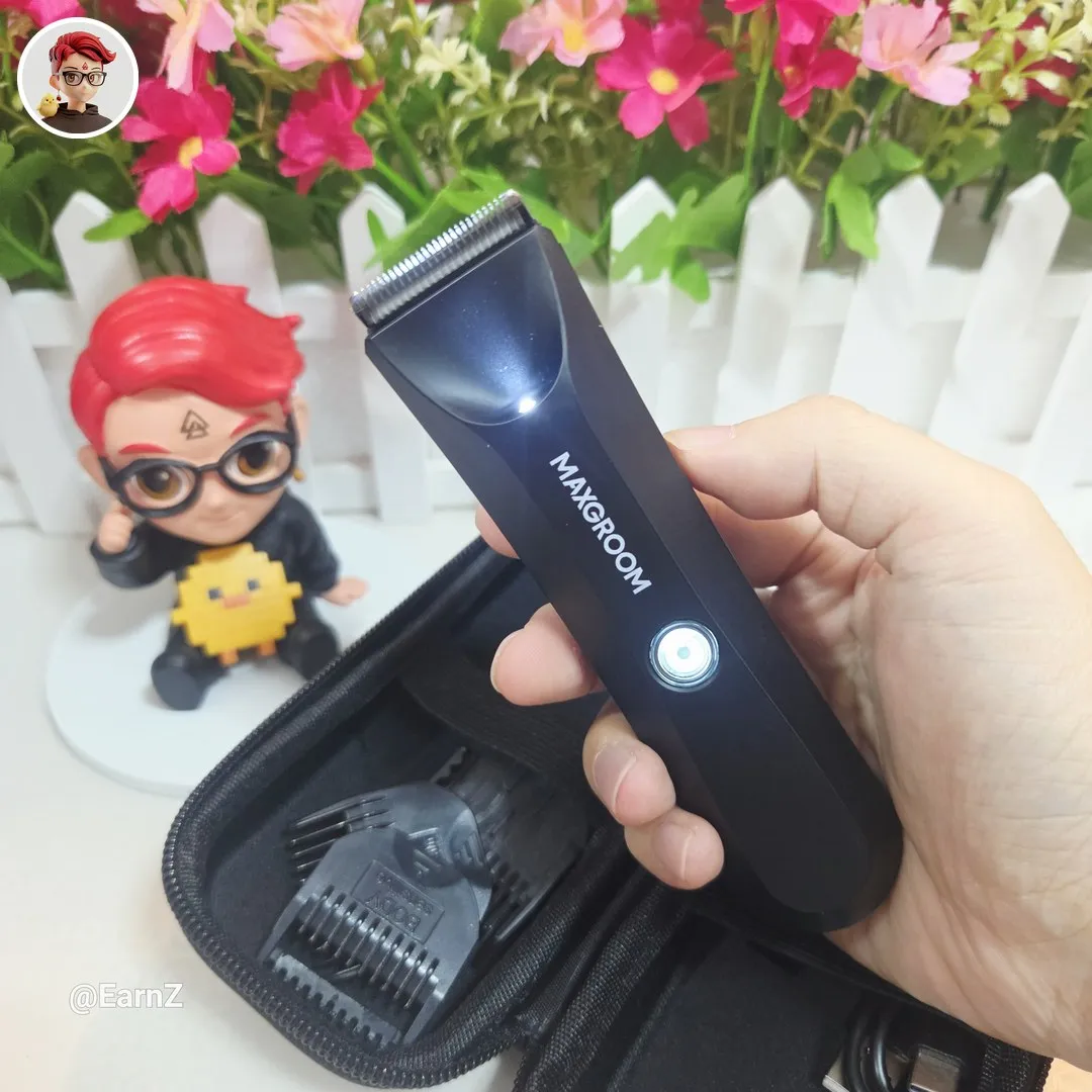 รีวิว MAXGROOM Body Hair Groomer เครื่องเล็มขนมีไฟ LED ใช้ได้ทั้งตัว กันน้ำ IPX7